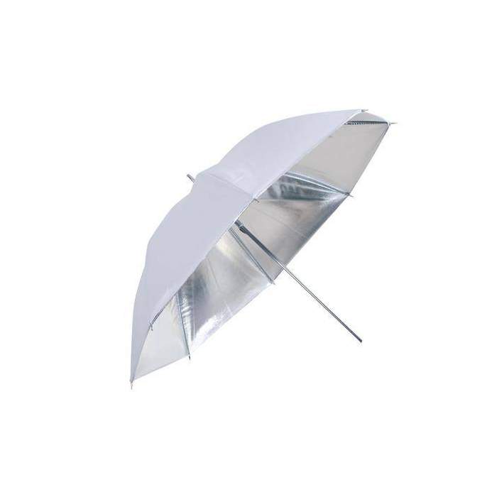 Vairs neražo - Linkstar (PUK-102SW) 102cm lietussargs sudrabs/balts Nr. 566027