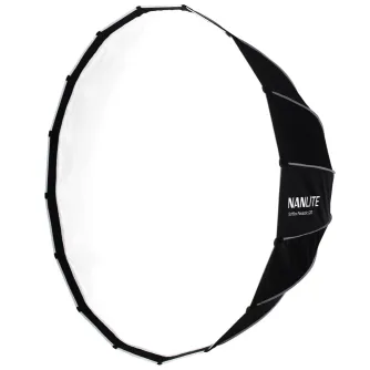 NANLITE Easy-Up Parabolic Soft Box SB-PR-120-Q with Bowens mount, 120cm diameter, and silver lining for studio lighting