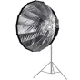 Nanlite Easy-Up Parabolic Soft Box SB-PR-120-Q with 120cm diameter, Bowens mount, and silver reflective interior for studio lighting