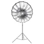 NANLITE Easy-Up Parabolic Soft Box SB-PR-90-Q ar Bowens montāžu un difuzora paneļiem studijas apgaismojumam