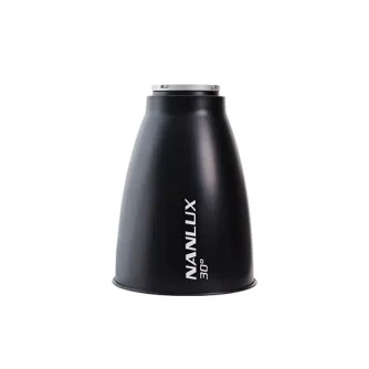 NANLUX 30° reflektors ar NL montu Evoke 5000B/2400B studijas gaismām, izgatavots no alumīnija sakausējuma, 9 reizes palielina gaismas intensitāti