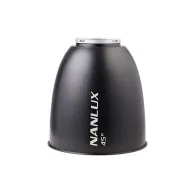 NANLUX 45 grādu reflektors ar NL montāžu Evoke 2400B/5000B - viegls alumīnija reflektors ar 4 reizes lielāku ilumināciju, ideāls studijas apgaismojuma uzstādījumiemNANLUX 45 grādu reflektors ar NL montāžu Evoke 2400B/5000B - viegls alumīnija reflektors ar 4 reizes lielāku ilumināciju, ideāls studijas apgaismojuma uzstādījumiem