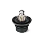 Sachtler aktiv bowl connector 75 mm V2, black circular base with metallic stem, single component for connecting SpeedSwap heads to 75 mm bowl tripods