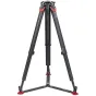 Sachtler flowtech 100 GS tripod with quick-release mechanism and carbon fiber legs for lightweight, high-performance video shooting