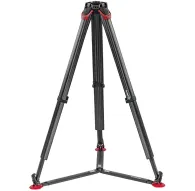Sachtler flowtech 75 GS carbon fiber tripod with red quick-release brakes and foot pads, fully assembled for professional camera support.Sachtler flowtech 75 GS carbon fiber tripod with red quick-release brakes and foot pads, fully assembled for professional camera support.