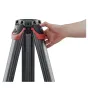 Sachtler Flowtech 75 MS tripod with quick-release brake mechanism and carbon fiber legs