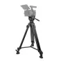 Professional 8kg Teleprompter Tripod Set with Smooth Dolly Movement for Small to Medium Cameras