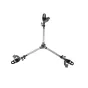 Professional teleprompter tripod set with 8kg payload, smooth dolly movement, and adjustable legs for small to medium cameras