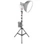 Shape MTL14 Montreal Combo Triple Riser Stand with light diffuser, featuring adjustable legs and a battery pack for professional photography setups.