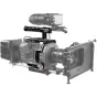 Shape Sony FX9 camera cage with top handle, matte black aluminum, offers protection and multiple mounting points for accessories, fits Sony FX9 perfectly, ideal for professional video production.