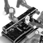 Shape Sony FX9 Camera Cage with top handle, black anodized aluminum, multiple 1/4"-20 and 3/8"-16 threaded mounting holes.