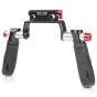 Shape Blackmagic Pocket Cinema 4K 6K Shoulder Rig with CNC aluminum cage, top handle, matte box, and padded shoulder mount
