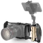 Shape Handheld Cage for Blackmagic Pocket Cinema Camera 4K/6K with wooden handle and smartphone mount