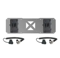 Shape Dual V-Mount Battery Adapter Plate with 25cm Cables for Atomos Sumo Monitor - P-Tap to 4-pin XLR Female ConnectorShape Dual V-Mount Battery Adapter Plate with 25cm Cables for Atomos Sumo Monitor - P-Tap to 4-pin XLR Female Connector