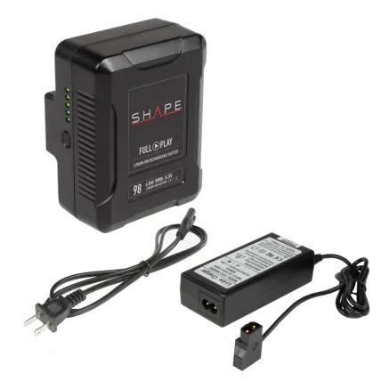 Shape V-Mount Battery 98Wh + D-Tap Travel Battery Charger (1V98CH)