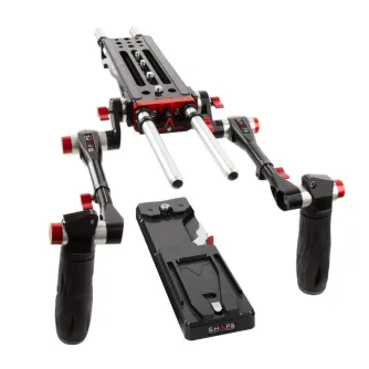 Shape V-Lock Baseplate Shoulder Kit with Telescopic Handles & VCT Tripod Plate (BP8000)