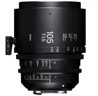 Sigma FF High Speed Prime 105mm T1.5 EF-Mount lēns ar apertūras skalu no T1.5 līdz T16, fokusa attāluma indikatoriem un matētu apdari profesionālai kinematogrāfijai.Sigma FF High Speed Prime 105mm T1.5 EF-Mount lēns ar apertūras skalu no T1.5 līdz T16, fokusa attāluma indikatoriem un matētu apdari profesionālai kinematogrāfijai.