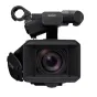 Sony PXW-Z300 professional camcorder with large front lens, side battery grip bearing the SONY logo, top-mounted viewfinder and mounting bracket, all in black.