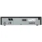 Задняя панель Tascam CD-200SB с балансированными XLR аналоговыми выходами, небалансированными RCA выходами, коаксиальными и оптическими цифровыми аудио выходами, а также с маркировкой модели.