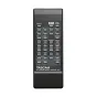 Пульт дистанционного управления Tascam RC-CD200SB, черное портативное устройство с цифровой клавиатурой, кнопками выбора медиа и открытия/закрытия, а также кнопками управления для CD и флеш-накопителей.