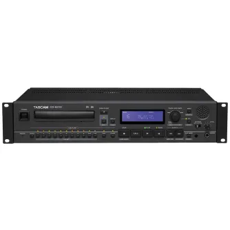 Tascam CD-6010 профессиональный 2U монтируемый CD плеер с передней панелью, цифровыми кнопками и управляющими ручками, предназначенный для профессионального вещания и туров