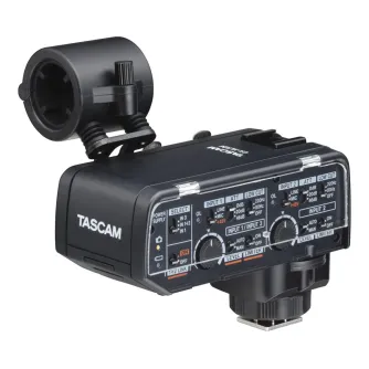 Tascam CA-XLR2d-F XLR Microphone Adapter Kit for Fujifilm Mirrorless Cameras with Shock Mount Holder