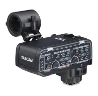 Tascam CA-XLR2d-F XLR mikrofonu adapters komplekts Fujifilm bezspoguļu kamerām ar šokas montāžas turētājuTascam CA-XLR2d-F XLR mikrofonu adapters komplekts Fujifilm bezspoguļu kamerām ar šokas montāžas turētāju