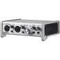 Tascam SERIES 102i USB audio/MIDI interface with DSP mixer, compact design, dual XLR/TRS combo inputs, optical input expansion, and rugged metal chassis