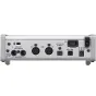 Tascam SERIES 102i USB Audio/MIDI Interface with DSP Mixer - Rear panel with 10 inputs, 2 outputs, optical input, MIDI, USB, power, and on/off switch