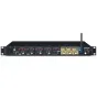 Compact Tascam MZ-123BT multi-zone audio mixer with Bluetooth, multiple inputs, outputs, and controls for professional audio applications