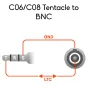 Tentacle Sync Cable C06 - Right-Angled TRS to BNC Timecode Cable for Video Cameras