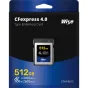 Карта памяти Wise CFexpress 4.0 Type B 512 GB для 8K RAW видео и фотографии, с 3400 МБ/с скоростью чтения и 2600 МБ/с скоростью записи на упаковке.