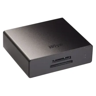 Wise CFexpress Type A & SD UHS-II Card Reader with USB Type-C port and aluminum casing for fast data transfer