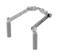 Lightweight 8-inch aluminum extension bracket for Elite Handheld Systems with rosette mounts and stainless steel knobsLightweight 8-inch aluminum extension bracket for Elite Handheld Systems with rosette mounts and stainless steel knobs