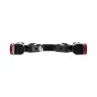 Wooden Camera 19mm Studio Crossbar, melna anodizēta 7075 alumīnija ar sarkanām akcentu gredzeniem, rotējošām rozetēm un nerūsējošā tērauda pogām, augšējais skats uz balta fona