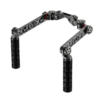 Wooden Camera 19mm Studio Handgrip Kit with 6-inch extensions and BMX-style grips for professional camera handling