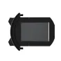Z-CAM eND Module for E2 Flagship Series, a black electronic ND filter module with a central dark glass panel and mounting bracket, top view.