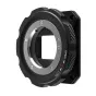Z-CAM M Mount adapter for Z-Cam E2 Flagship Series cameras, black metal construction with open/lock indicators and silver mounting ring