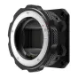 Z-CAM EF mount adapter for Z-Cam E2 Flagship Series, featuring a silver mounting ring and a textured black rear with a lock/unlock lever and red indicator, compatible with Canon EF lenses.