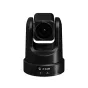 Z-CAM P2-R1 PTZ camera front view, black housing with 4K lens, mounted on a circular base, green status and network LEDs lit, Z CAM branding on the base