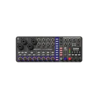 Zoom LiveTrak L6max EU version 12-channel compact audio mixer with front panel featuring XLR combo inputs, 8 line inputs, rotary level knobs, OLED display, headphone and monitor outputs, and USB audio interface controls.Zoom LiveTrak L6max EU version 12-channel compact audio mixer with front panel featuring XLR combo inputs, 8 line inputs, rotary level knobs, OLED display, headphone and monitor outputs, and USB audio interface controls.