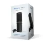 Zoom ZDM-1 large diaphragm dynamic microphone in retail packaging with stand mount for professional podcast and broadcast recording