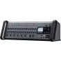 Zoom LiveTrak L-20R rack-mountable digital mixer with 20 channels, 22-track recording, LCD display, faders, knobs, and USB/SD connectivity, viewed from the front.