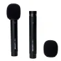 Zoom ZPC-1 pencil condenser microphones with foam windscreens for stereo recording