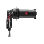 Aputure Spotlight Mount II 36 Kit – black metal ellipsoidal projection lens modifier with a 36° interchangeable lens, red adjustment lever, rotatable barrel, built-in 4-leaf cutter and four B-size metal gobos, designed for Aputu