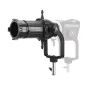Aputure Spotlight Mount II 26° lens modifier for studio lights, featuring a 26° ellipsoidal projection lens, B-size gobo holder, and durable metal construction for precise beam shaping and theatrical effects.
