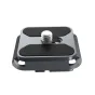 iFootage Seastars Quick Release Q38 aluminum plate with black rubber pads and 1/4-20 screw, top view