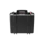 Aputure Spotlight Mount II 3‑Lens Hard Case, black, closed with a molded handle and side latches, designed to store three lenses.