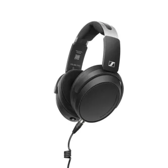 Sennheiser HD 480 PRO closed-back studio headphones with coiled cable, black ear cups and silver-accented headband, professional audio equipment