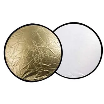 Foldable Reflectors - Falcon Eyes Reflector CFR-42G Gold/White 107 cm - quick order from manufacturer